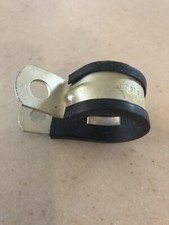 (Lot of 20) Loop Clamp (Galvanized steel band with rubber cushion)  1"  I.D.