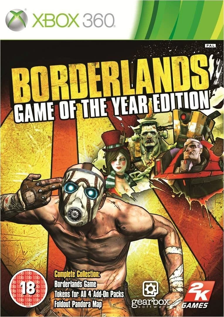 Borderlands Xbox One Xbox 360 Games Choose Your Game