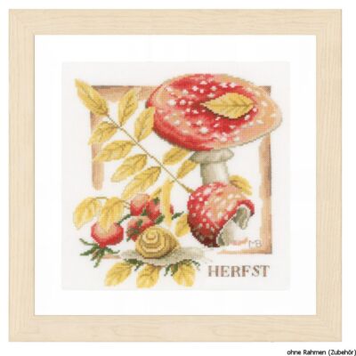 Set de point de croix Lanarte Tissu de comptage pour bouquet d