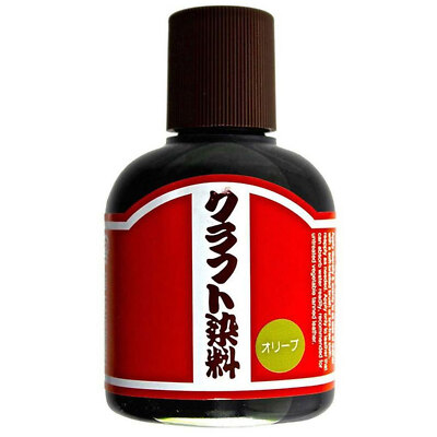 Craft Sha No.22 Olive Green Leathercraft Paint 100ml Water Based Leather Dye