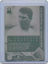 1/1 MAGGLIO ORDONEZ 2000 PACIFIC OMEGA PRINTING PLATE CHICAGO WHITE SOX 1 OF 1