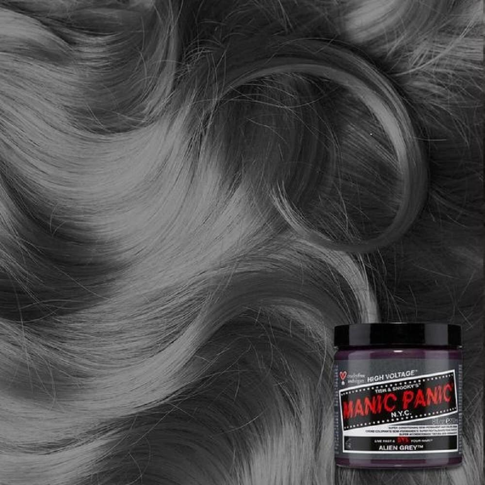MANIC PANIC Hair Dye Semi Permanent Hair Color- Alien Grey- 4 oz