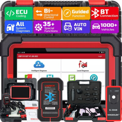 2026 LAUNCH CRP919E BT Car OBD2 Scanner Diagnostic Tool Key Coding Bidirectional