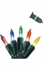 78.75 FT 300 Count Christmas Multicolor Green Wire Holiday String Lights 3 Set