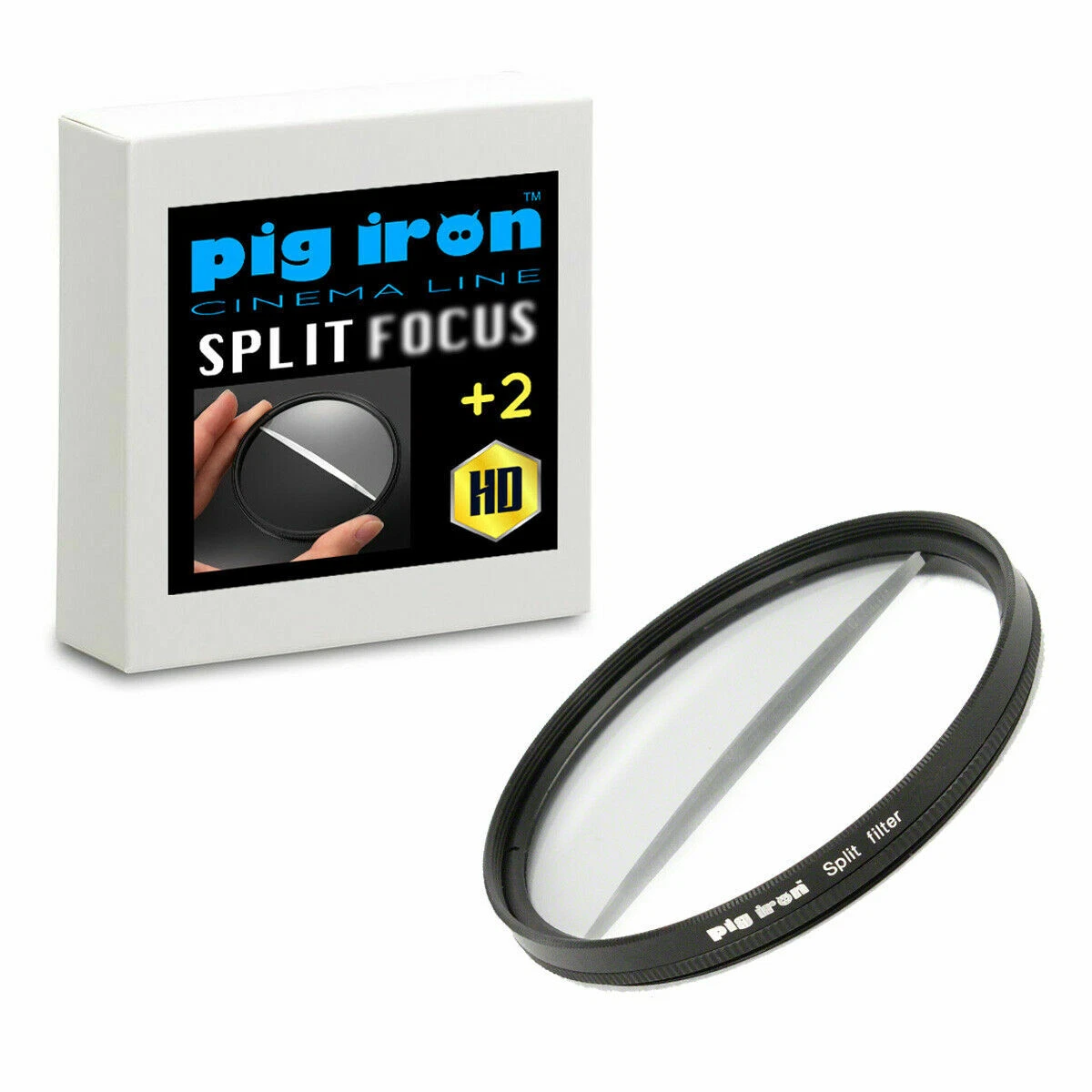 55mm Split Field Focus Filter Special Effects Dual +2 Pig Iron (UK Stock) BNIB