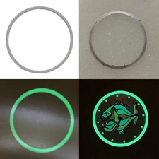 Replacement Watch Inner Shadow Circle Green Luminous Wristwatch Metal Ring Parts
