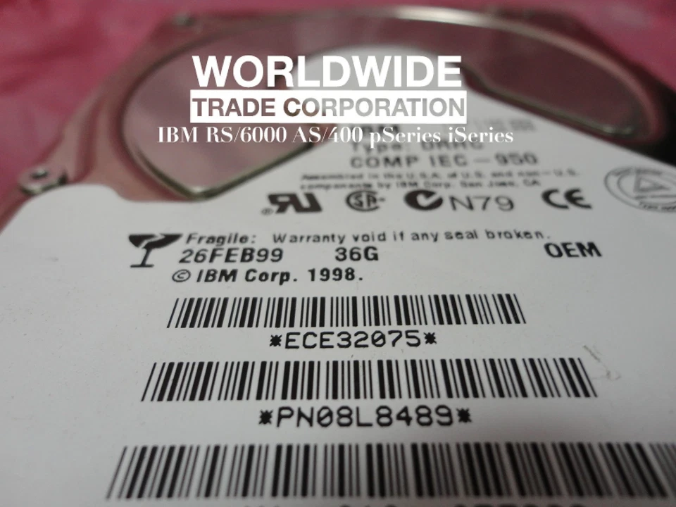 IBM 09L1814 08L8489 36.4GB 7200 RPM SSA Disk Drive Module pSeries 7133-D40 T40 - Image 3 of 4