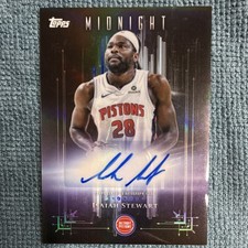 Topps Midnight Dark Marks Isaiah Stewart Detroit Pistons Autograph DM-IS 2025-26