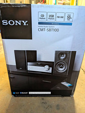NEW - Sony CMT-SBT100 Bluetooth NFC Home Audio System CD USB AM/FM 50W Black