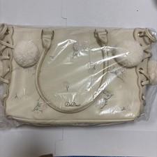 LIZLISA  Synthetic leather tote Bag .white.