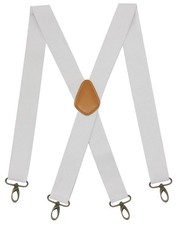 Men  s Heavy Duty Belt Loops X Back 1.4 Inch Suspenders with 4 Snap Hooks W