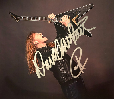 Dave Mustaine (MEGADETH) Signed 8x10'' Authentic Orig. Autograph + COA