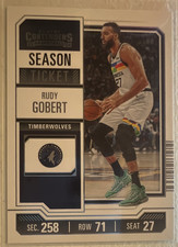 Panini 2023-24 Contenders Season Ticket Rudy Gobert #64 Timberwolves