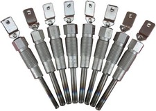 8-pack Glow Plugs For Ford F-250 F-350 6.9l Diesel Fast Cold Start Low Emission