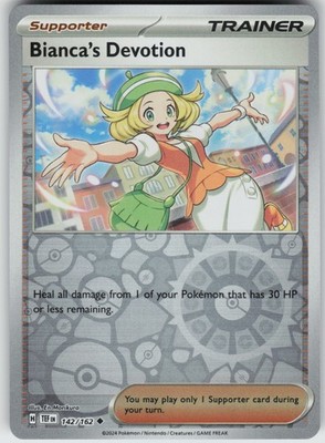 PO-01 Reverse Holo Bianca's Devotion 142/162 Uncommon SV05: Temporal Forces