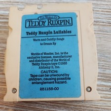 RARE Teddy Ruxpin Lullabies Warm and Cuddly Songs to dream by Cartridge