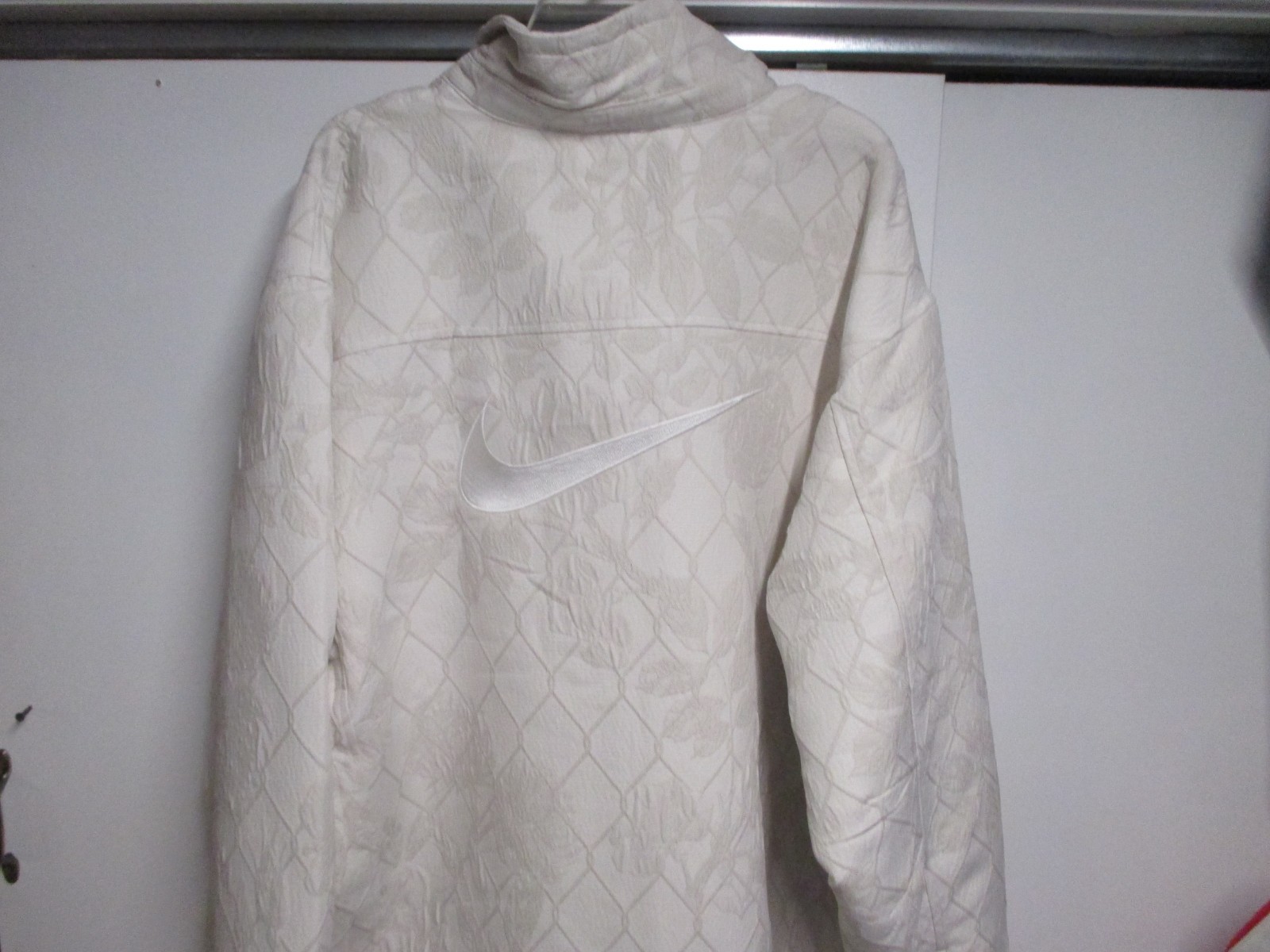 SACAI X NIKE NIKE BASKET UOMO GIACCA TESSUTO (XXL) NUOVA CON ETICHETTE BIANCO SPORCO FULL ZIP FASCIA ALTA $$$ RARA