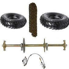 32in Rear Live Axle Kit for Go Kart ATV Drift Trike Quad with Sprocket