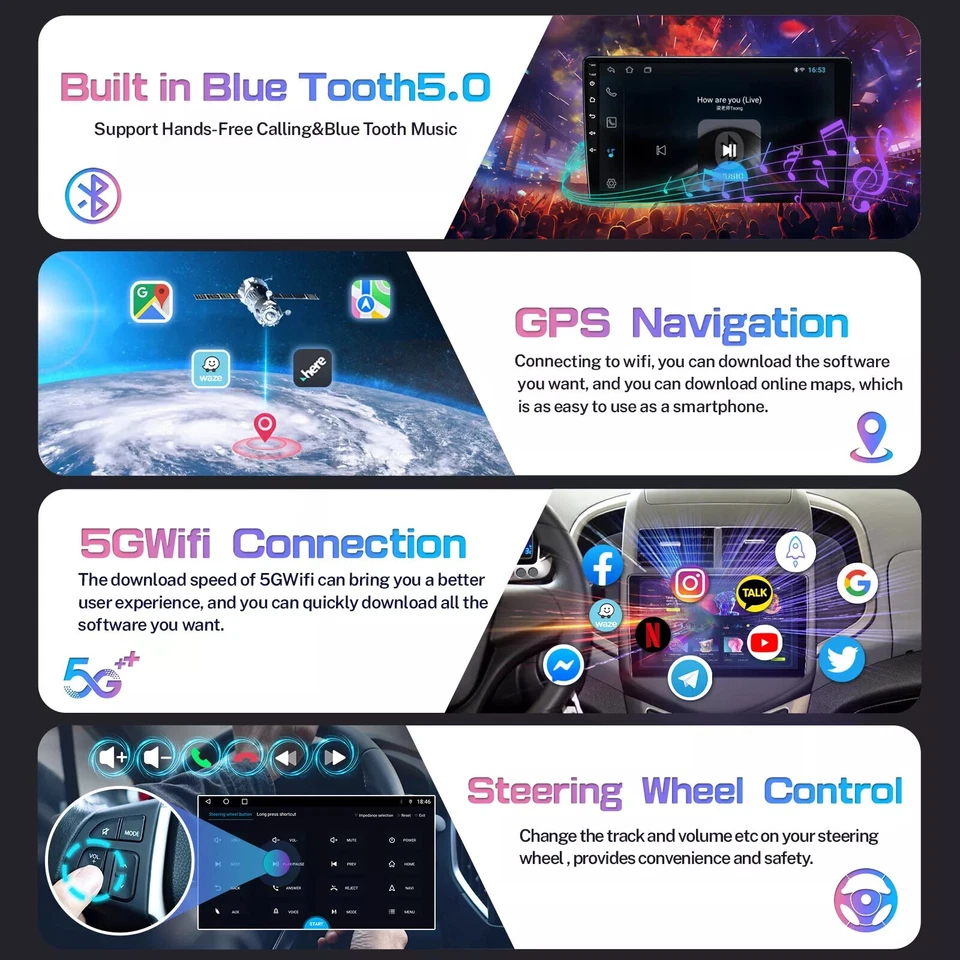 Carplay For 2009-2016 Jeep Compass Radio GPS Navigation FM RDS w/Cam Backup Cam Foto 2 de 4