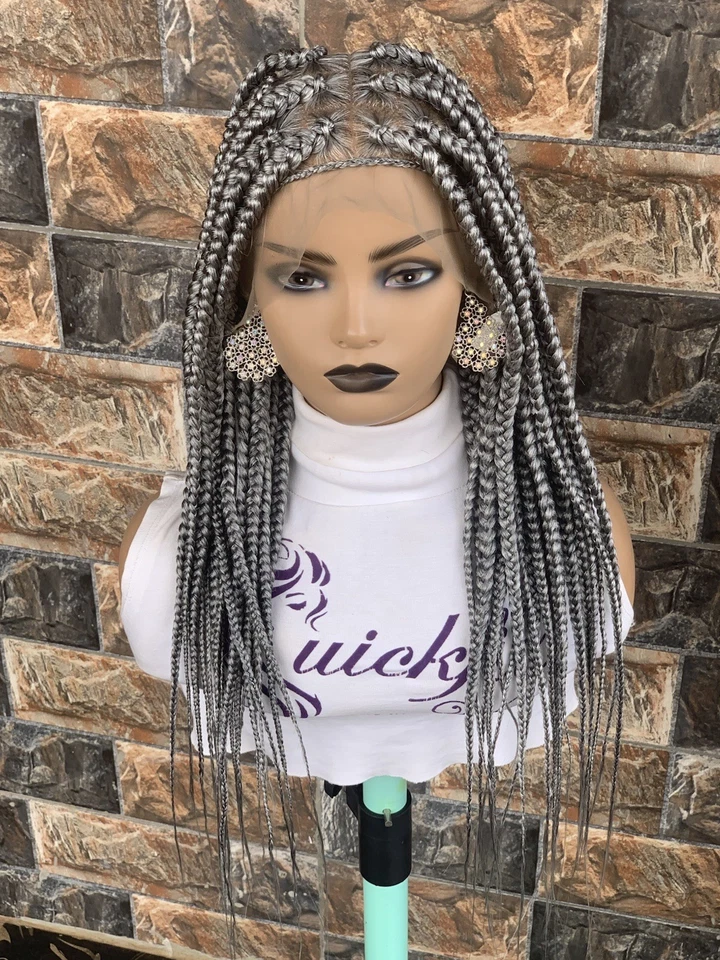 Knotless Braided wig,Box Braids,Full Lace braid wig,Braid wig,Senegalese braids - Image 3 of 4