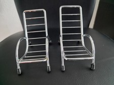 2 Handyhalter Handyst&uuml;hle Puppenst&uuml;hle Puppensessel Metall