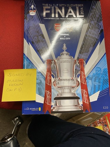 FA CUP FINAL 2014 Arsenal v Hull City - official match programme