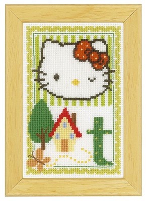 New Vervaco Cross Stitch Kit 0149582 Hello Kitty Alphabet T