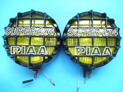 PIAA 100 Fog Lamp Light 160mm Round H3 Bulb Yellow Lens 4WD Super