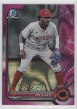 2022 Bowman Chrome Prospects Fuchsia Lava Refractor /199 Jay Allen #BCP-114 0x8e