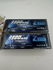 2x Zeee 22.2V 120C 3300mAh 6S Lipo Battery EC5 for RC - UNTESTED - READ ALL-ASIS