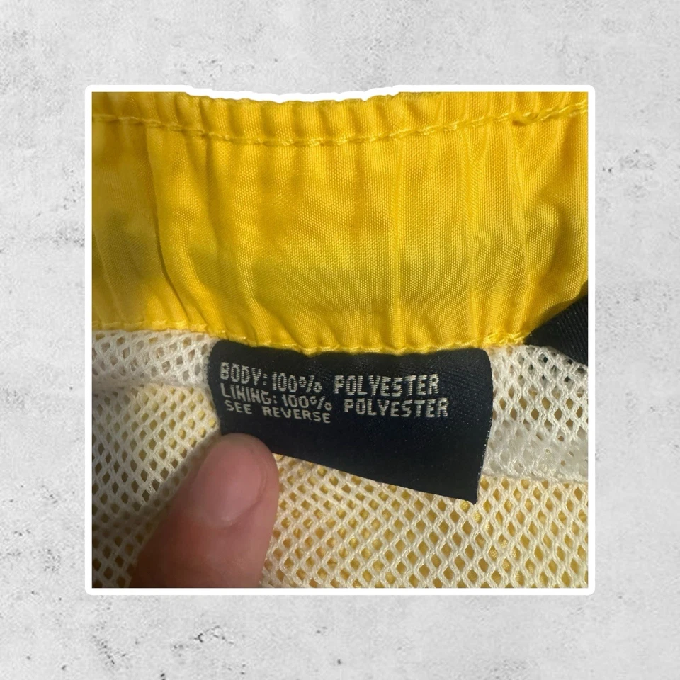 Baús de natação masculinos vintage polo esportivo amarelo Ralph Lauren | Médio - Imagem 4 de 4