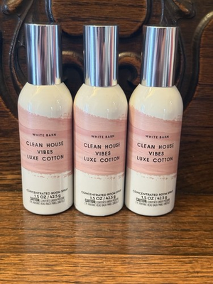 #ad New Bath amp; Body Works CLEAN HOUSE VIBES LUXE COTTON Room Spray $22.99