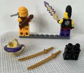Lego Ninjago Mini-figure Lot Eyezor, Chen, Skylor Jungle Robe 70746 Authentic
