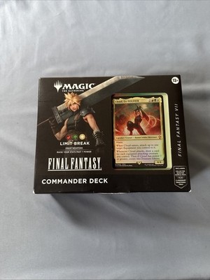 Limit Break Sealed w/ collector booster sample MTG Final Fantasy Commander Deck