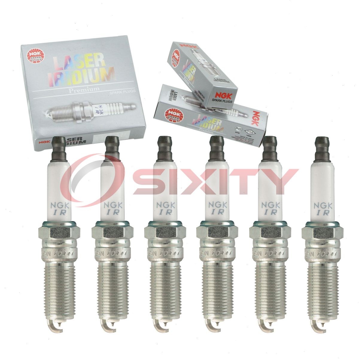 6 pcs NGK Laser Iridium Spark Plugs for 2007-2016 GMC Acadia 3.6L V6 3.6L - iy
