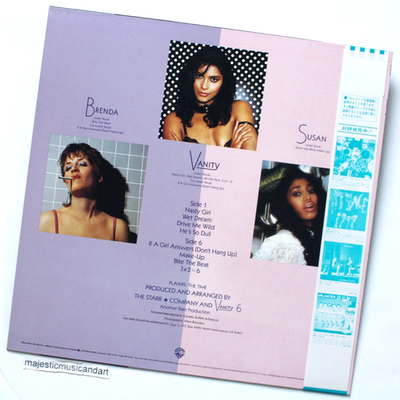 ORIGINAL 1982 VANITY 6 VINYL LP +RARE INSERT NASTY GIRL PRINCE