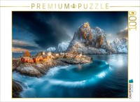 Calvendo Puzzle View Of The Rorbuer, Traditional Red Fishermen's Houses | 1000 P