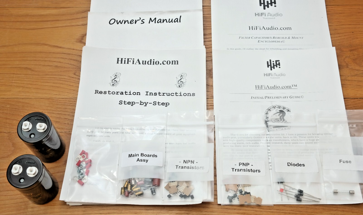 QUAD 405-2 amplifier rebuild restoration recap upgrade kit repair
