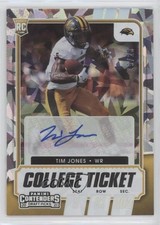 2021 Contenders Draft Picks College Cracked Ice Ticket 19/23 Tim Jones Auto 1u6