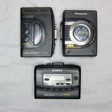 Lot of 3 Sony  Panasonic Walkman Radios   Tape Players Not Working Radios Work