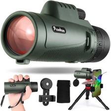 40X60 Monocular Telescope with Smartphone Holder Upgraded Tripod, 2024 BAK4...