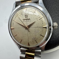 Omega calibro 501 orologio automatico vintage mirino COSÌ COM'È!!! 35mm 1958