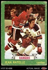 1973 Topps #73 Jean Ratelle  Rangers-Hockey HOF 1.5 - FAIR