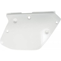 Seitentische Nummernhalter Ufo Yamaha Yz 125 / 250 / 360 1989 - 1990 Weiß