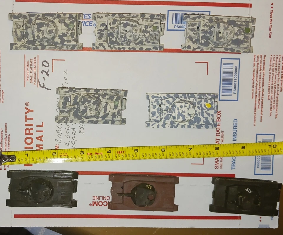 (F-20) 8 tanques alemanes Panzer IV Roco Segunda Guerra Mundial. Pintado. 1:87. Se vende tal cual. Foto 2 de 4