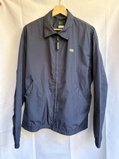 Lacoste Vintage Jacket Mens Large 50/3 Navy Blue Made in France Harrington Style