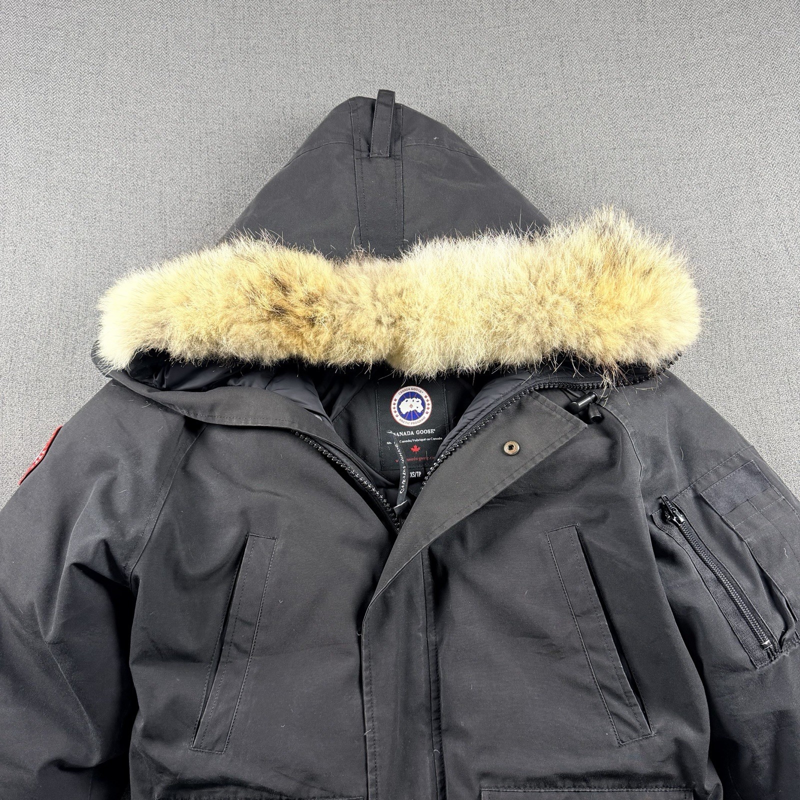 Canada Goose Chilliwack Bomber Black Fur Hood Men’s Size XS Fits S Down Jacket thumbnail 5