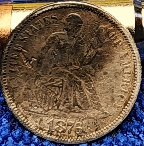 1876 10C Liberty Seated Dime. Type 5.