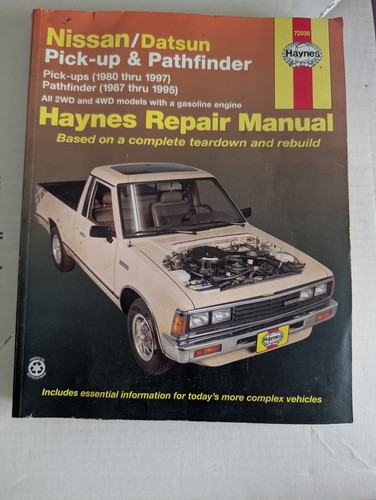 Haynes 72030 Repair Manual for Datsun Nissan Pick-up & Pathfinder 1980-1996