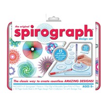 Spirograph Design Set Collectors Tin Spiral Art Kit with Pens Design Sheets...